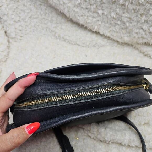 Vintage Coach Lewiston Dark Blue Made in USA Leather Bag - Picture 4 of 13